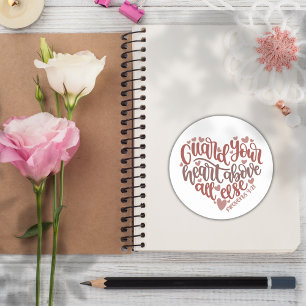 Sticker Rond Bible chrétienne Verse ✝️ Garde Votre Coeur