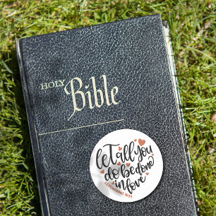 Sticker Rond Bible chrétienne Verse ✝️ Love Coeur Design