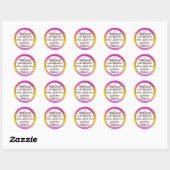 STICKER ROND BIBLE SCRIPTURE PSALM 37:4 (Feuille)