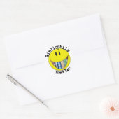 Sticker Rond Bibliophile Smile (Enveloppe)