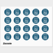 Sticker Rond Bibliothécaire Lire s'amuser n'est pas une bibliot (Feuille)