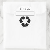 Sticker Rond Bibliothèque Ex Libris (Sac)
