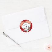 Sticker Rond Bichon Frise Lover (Enveloppe)