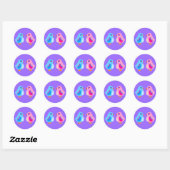 Sticker Rond Bicks d'art (Feuille)