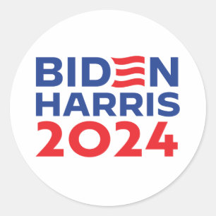 Sticker Rond Biden Harris