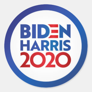 Sticker Rond Biden Harris 2020