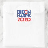STICKER ROND BIDEN HARRIS 2020 (Sac)