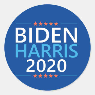 Sticker Rond Biden Harris 2020 aux élections présidentielles