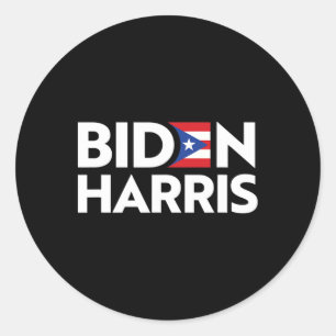 Sticker Rond Biden Harris 2020 Joe Kamala Pour Pr Porto Rico Ri