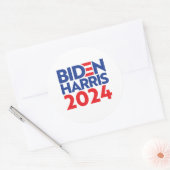 STICKER ROND BIDEN HARRIS 2024 (Enveloppe)