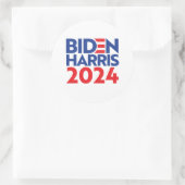 STICKER ROND BIDEN HARRIS 2024 (Sac)