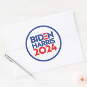 Sticker Rond Biden Harris 2024 (Enveloppe)