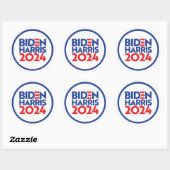 Sticker Rond Biden Harris 2024 (Feuille)
