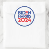Sticker Rond Biden Harris 2024 (Sac)