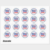 STICKER ROND BIDEN HARRIS 2024 (Feuille)
