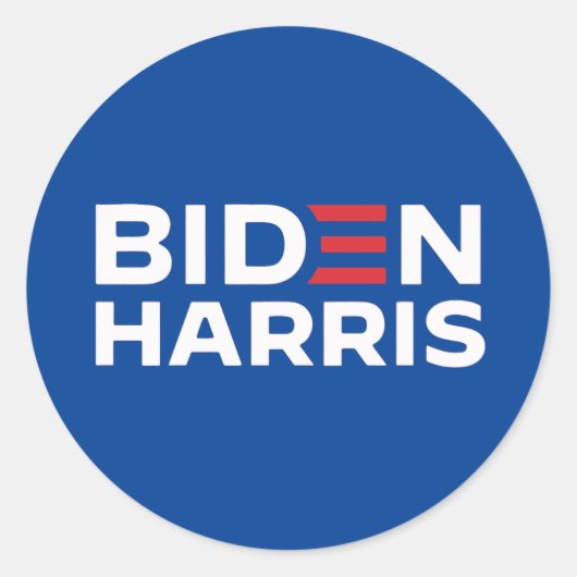 STICKER ROND BIDEN HARRIS 2024 (Devant)