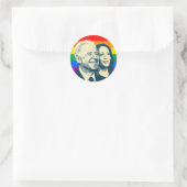 STICKER ROND BIDEN HARRIS PRIDE BADGE GRAND (Sac)