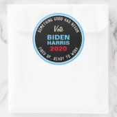 Sticker Rond BIDEN HARRIS Quelque Chose De Bon A Commencé (Sac)