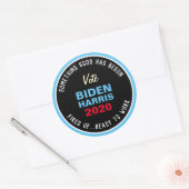 Sticker Rond BIDEN HARRIS Quelque Chose De Bon A Commencé (Enveloppe)