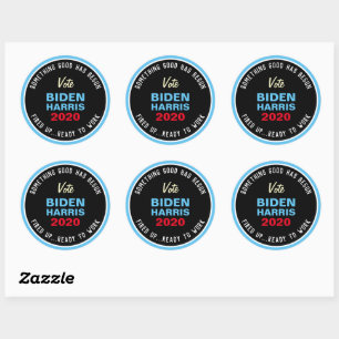 Sticker Rond BIDEN HARRIS Quelque Chose De Bon A Commencé