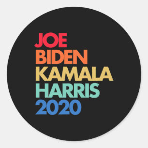 Sticker Rond Biden Inauguration 2021 Kamala Harris 2020 Rainbow