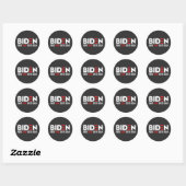 Sticker Rond biden Make China Great Again (Feuille)