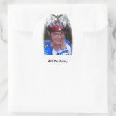 Sticker Rond Bien cordialement, (Sac)