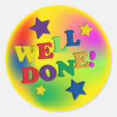 Sticker Rond Bien Fait ! (Devant)
