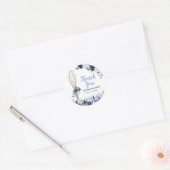 Sticker Rond Bientôt emporté Merci d'être là (Enveloppe)