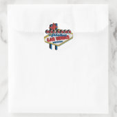 Sticker Rond Bienvenue à Fabulous Las Vegas (Sac)