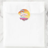 Sticker Rond Bienvenue à Las Vegas fabuleux (Sac)