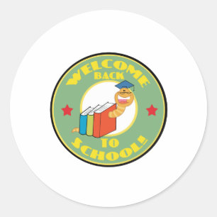 Sticker Rond Bienvenue À L'École