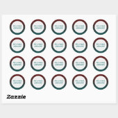 Sticker Rond bienvenue dans l'équipe de géométrie sacrée (Feuille)