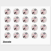 Sticker Rond Bienvenue en Angleterre ! (Feuille)