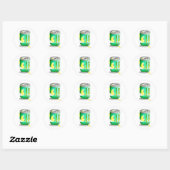 Sticker Rond Bière bananière (Feuille)