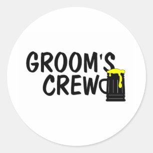 Sticker Rond Bière d'équipage Grooms
