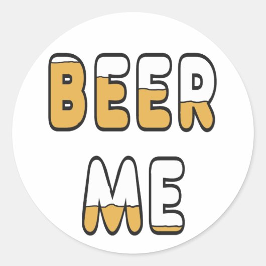 Sticker Rond Bière moi (Devant)