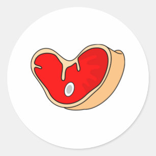 Sticker Rond Bifteck