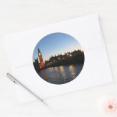 Sticker Rond Big Ben (Enveloppe)
