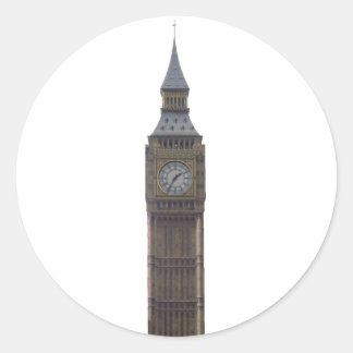 Sticker Rond Big Ben Horloge Tower :
