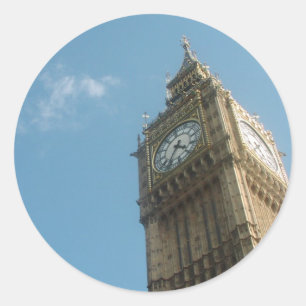 Sticker Rond Big Ben - Londres