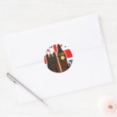 Sticker Rond Big Ben, Londres, Angleterre (Enveloppe)