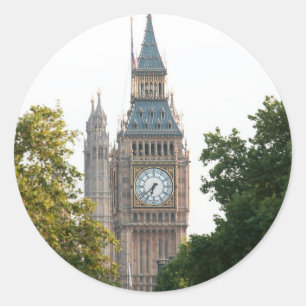 Sticker Rond Big Ben Londres Angleterre