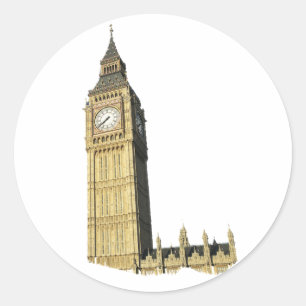 Sticker Rond Big Ben (tour d'horloge), Londres