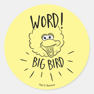 Sticker Rond Big Bird Skate Logo - Word! Big Bird