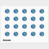 Sticker Rond Big Blue Marble de la NASA (Feuille)