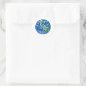 Sticker Rond Big Blue Marble de la NASA (Sac)