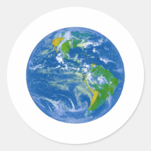 Sticker Rond Big Blue Marble de la NASA