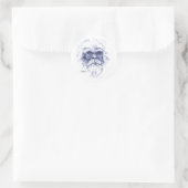 Sticker Rond Big Blue Sasquatch (Sac)