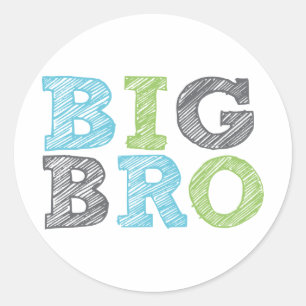 Sticker Rond Big Bro